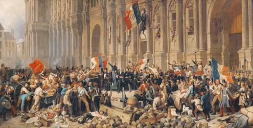 Lamartine weist 1848 die rote Fahne zurück